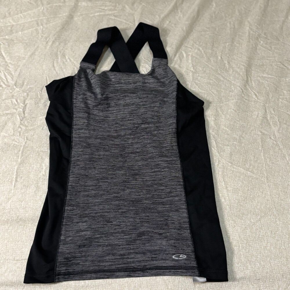 Champion workout tank top w/crossover back straps small